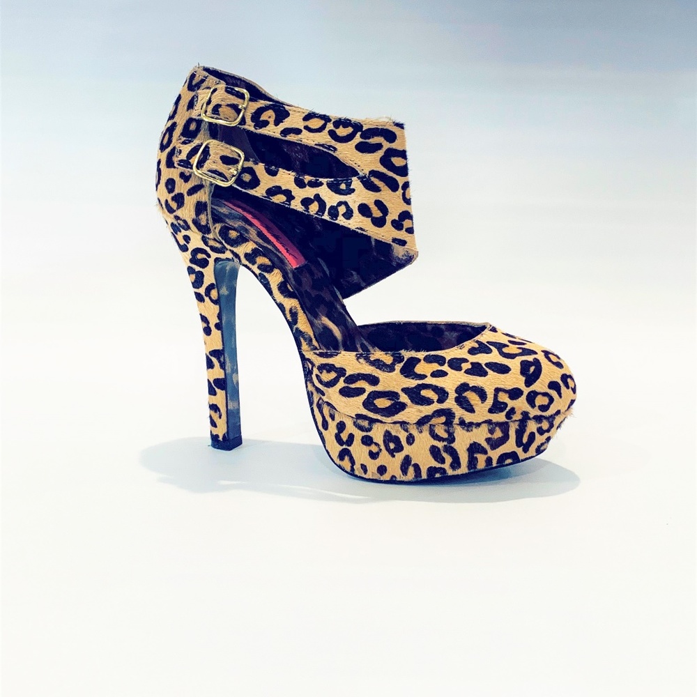 Betsy Johnson Leopard Platform Heels